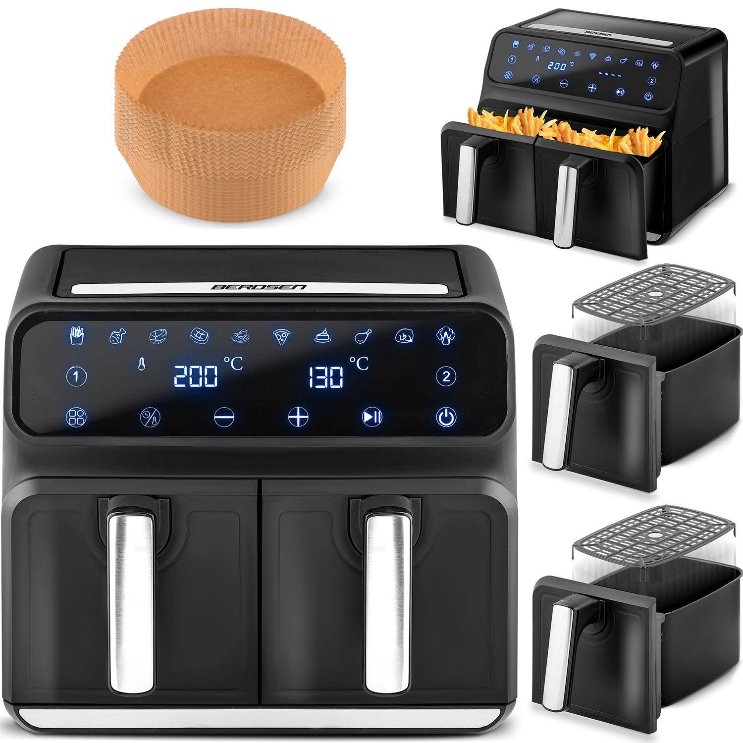 Airfryer BD-653 Sort/Sølv