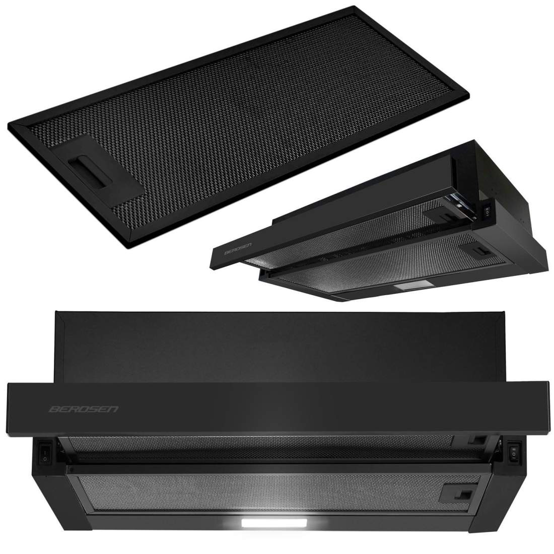 Teleskopisk Köksfläkt 50 cm Svart BT-238 | Hem & Hobby - Hem & Hushåll - Kök - Köksredskap | Pryloteket