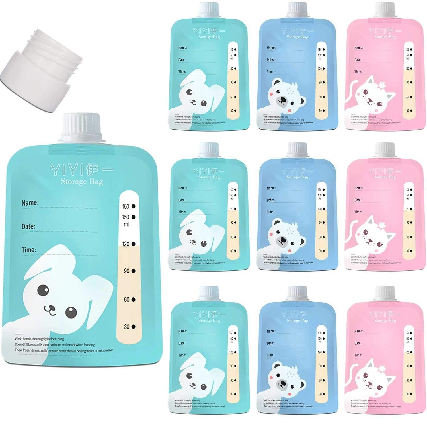 Fryseposer til modermælk, 10 stk, Berdsen