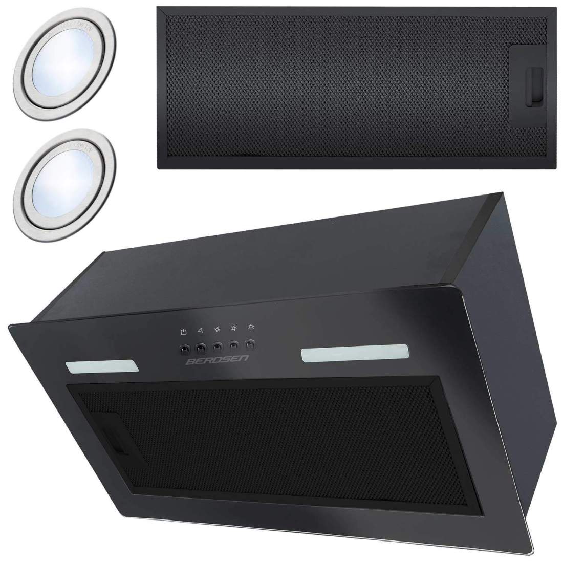 Köksfläkt under skåp 52 cm svart BT-236 | Sport & Fritid - Friluftsliv & Camping - Belysning | Pryloteket