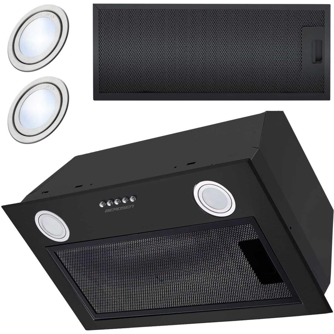 Svart Köksfläkt Under Skåp 60 cm BE-50 | Sport & Fritid - Friluftsliv & Camping - Belysning | Pryloteket