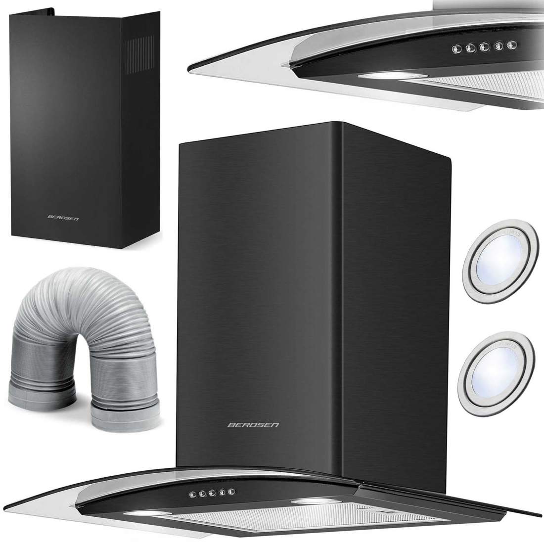 Elegant Köksfläkt 60 cm Berdsen BT-201 | Sport & Fritid - Friluftsliv & Camping - Belysning | Pryloteket