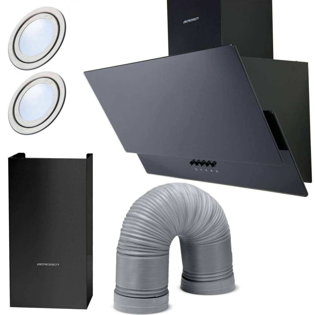 Elegant Köksspisfläkt 60 cm Berdsen BT-211 Svart | Sport & Fritid - Friluftsliv & Camping - Belysning | Pryloteket