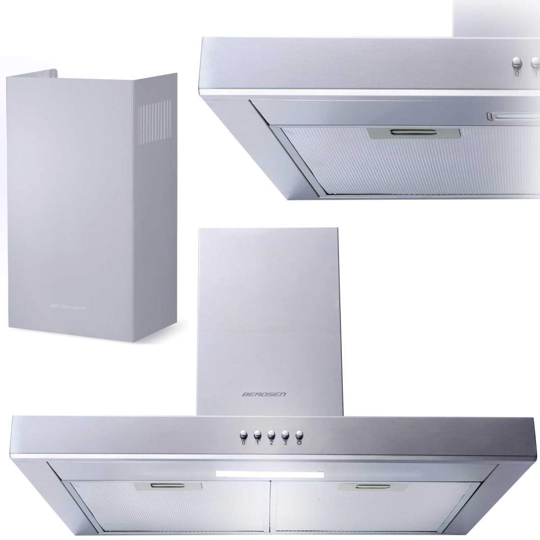 Köksfläkt 60 cm Berdsen BE-60A-T1 Rostfritt Stål | Sport & Fritid - Friluftsliv & Camping - Belysning | Pryloteket