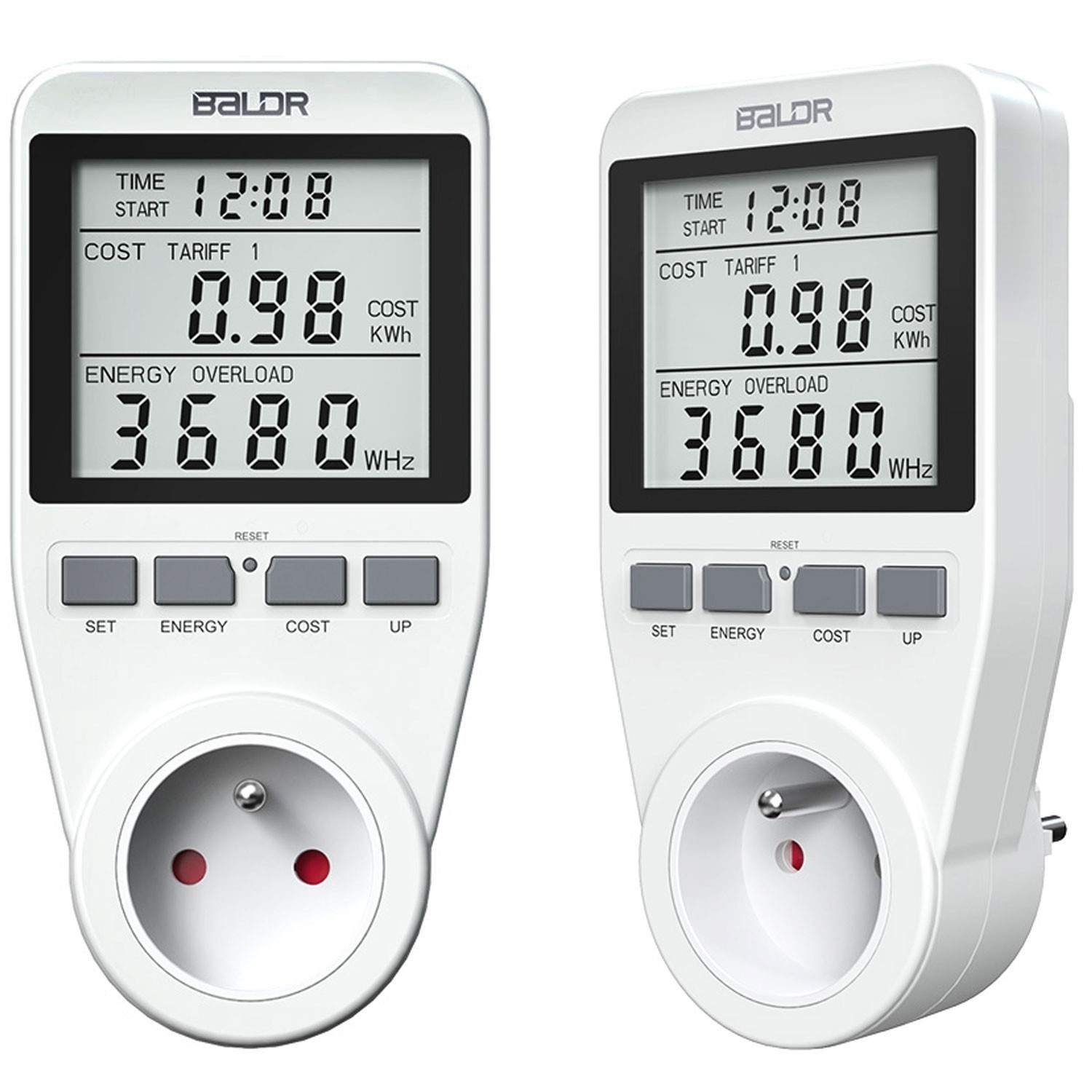 Enfaset elmåler Berdsen BD-990 Hvid