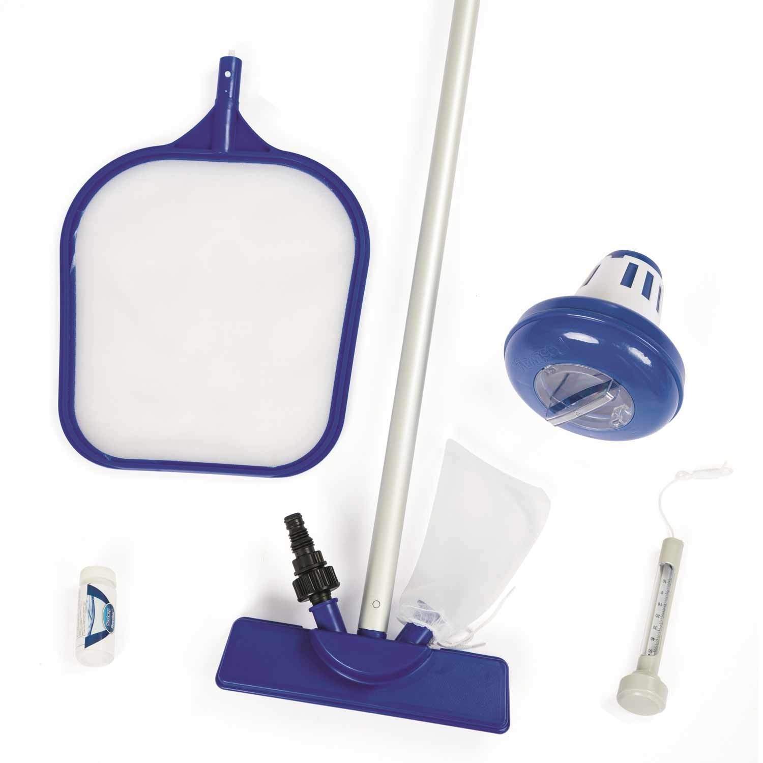 Pool rengøringssæt + flyder + termometer Bestway 58195