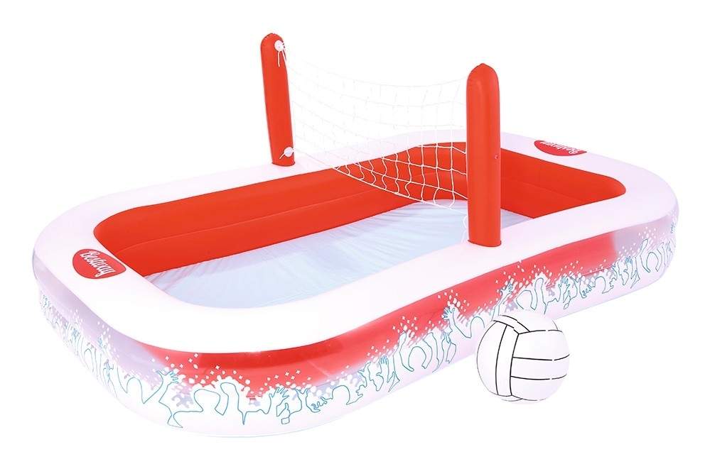 Oppustelig pool med volleyball + bold 254 x 168 x 97 cm Bestway 54125