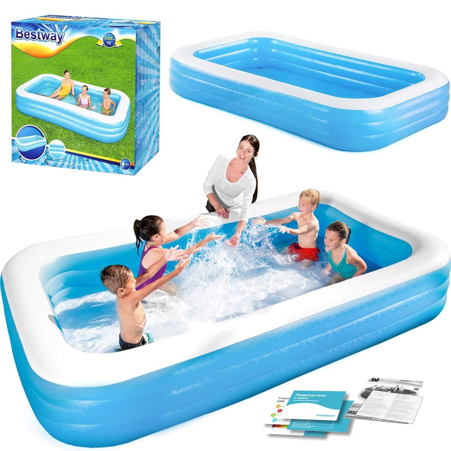 Familie oppustelig pool 305x183x56cm Bestway 54009