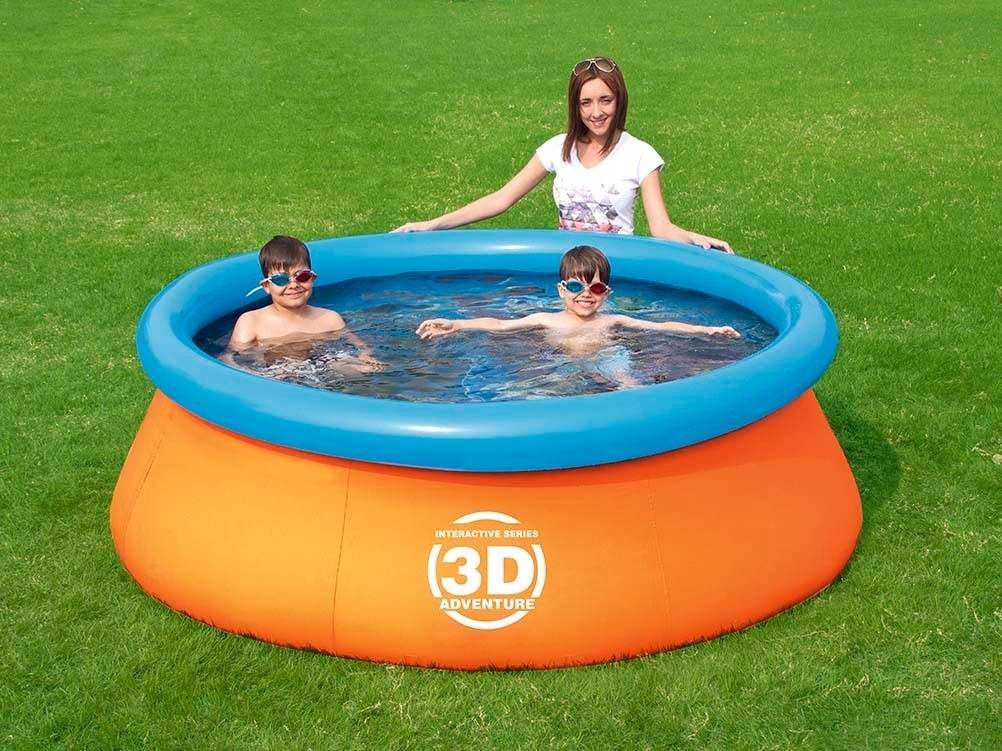 Udvidelsesbassin Adventure 3D 213 x 66 cm Bestway 57244
