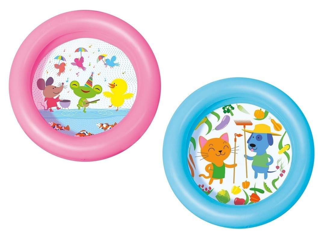 Børnebassin 61 x 15 cm 2 farver Bestway 51061 pink