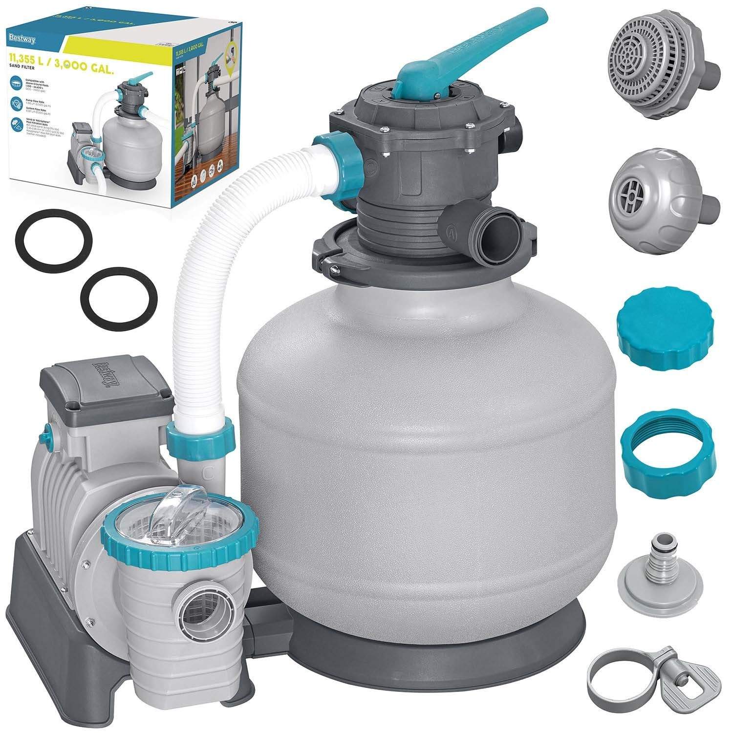 Sandpumpe til svømmebassiner 11355 L/h Bestway 58486
