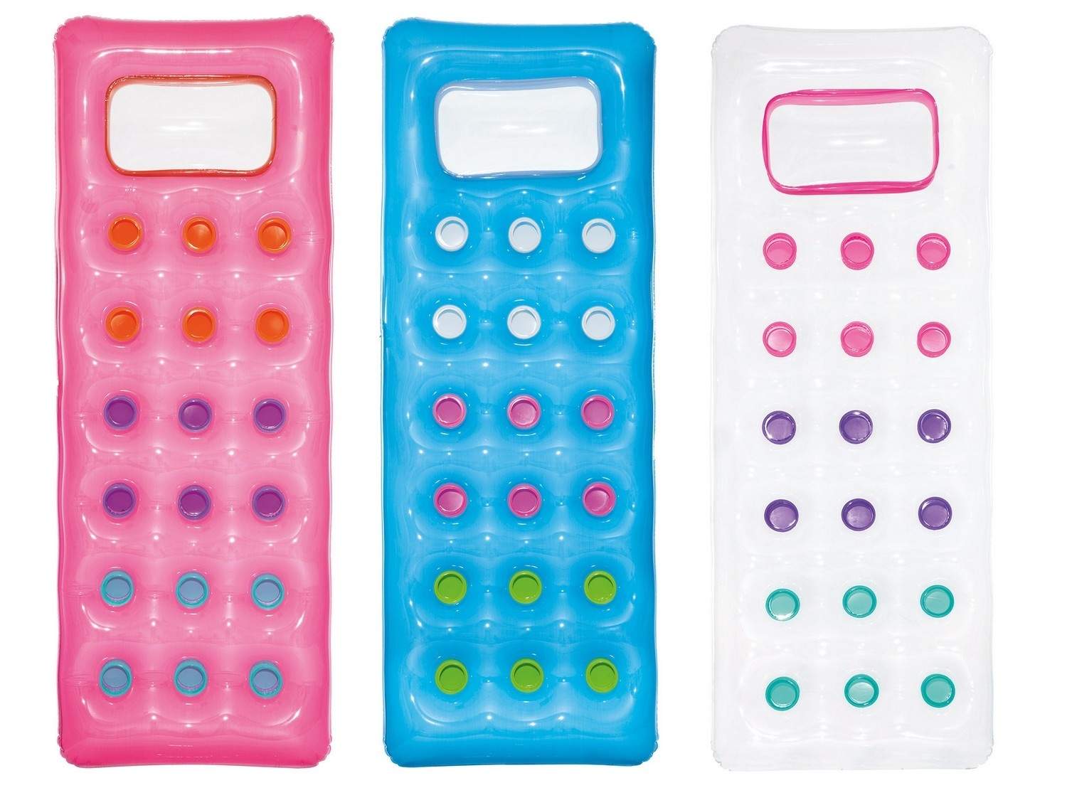 Strandmadras med vindue 188 x 71 cm Bestway 43040 pink