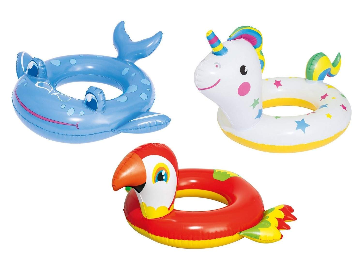 Oppustelig svømmering til børn Funny Animals Bestway 36128 papegøje