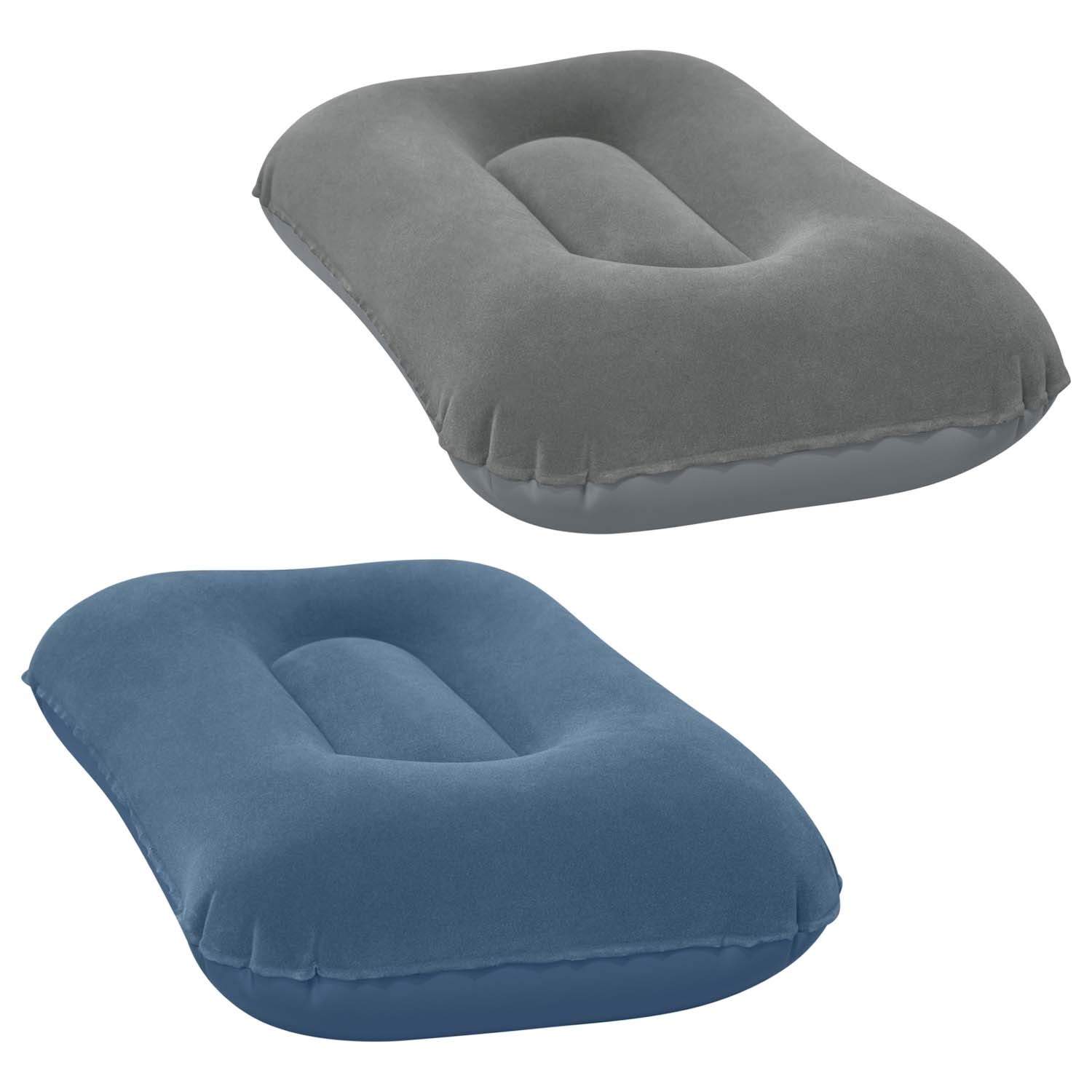 Velour uppblåsbar kudde 42 x 26 cm Bestway 67121 marinblå | Hälsa & Skönhet - Personvård - Vård & Rehabilitering - Hållning | Pryloteket