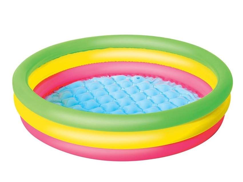 Farverig oppustelig pool 102 x 25 cm Bestway 51104