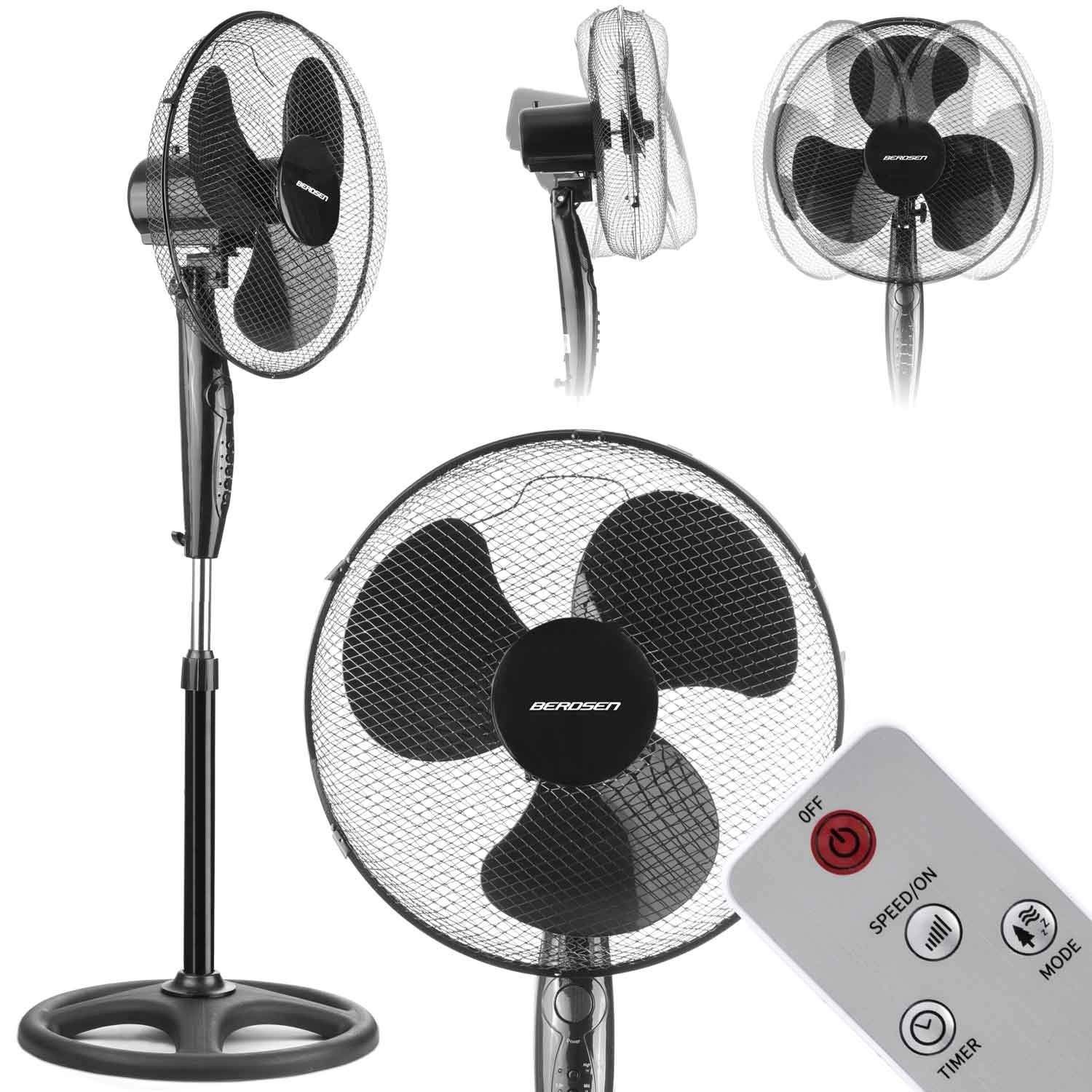 Berdsen 355110 sort gulvventilator