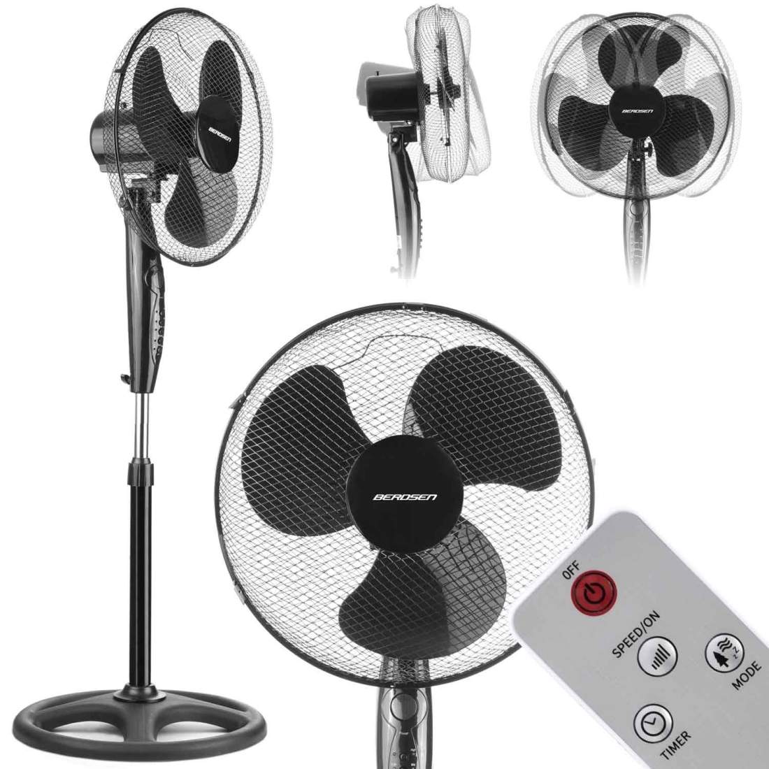 Berdsen 355110 svart golvfläkt | Hem & Hobby | Pryloteket