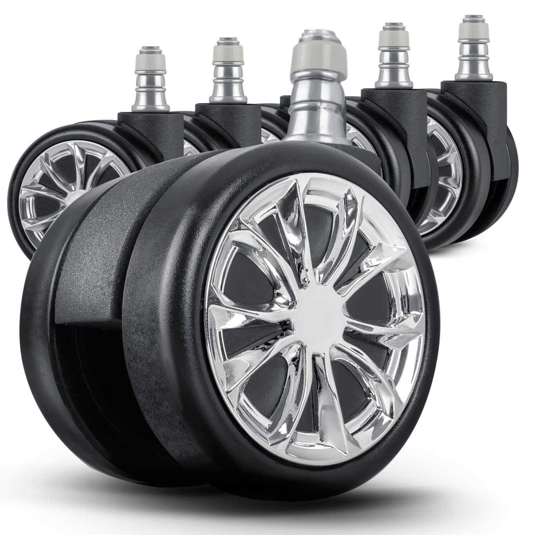 Gummerade hjul till svarta Sofotel-fåtöljer, 5 st | Elektronik - Tillbehör Mobil & Surfplatta - Mobiltillbehör - Mobilkablar - Tillbehör | Pryloteket