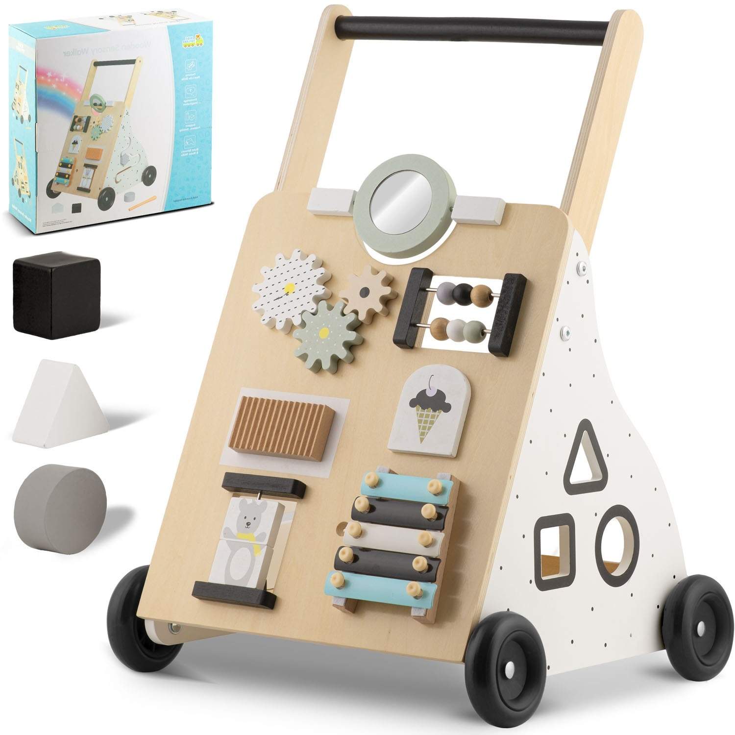 Ricokids RK-875 push rollator i træ