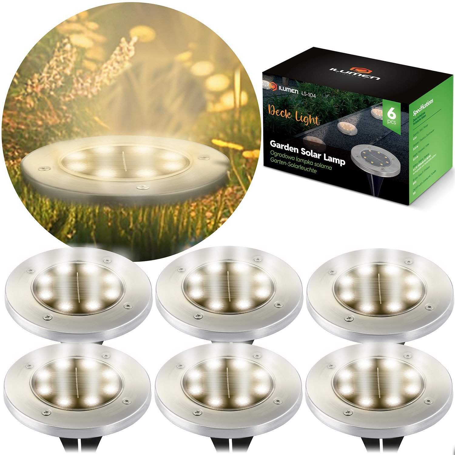 Solar jordlampe 6 stk Ilumen LS-104