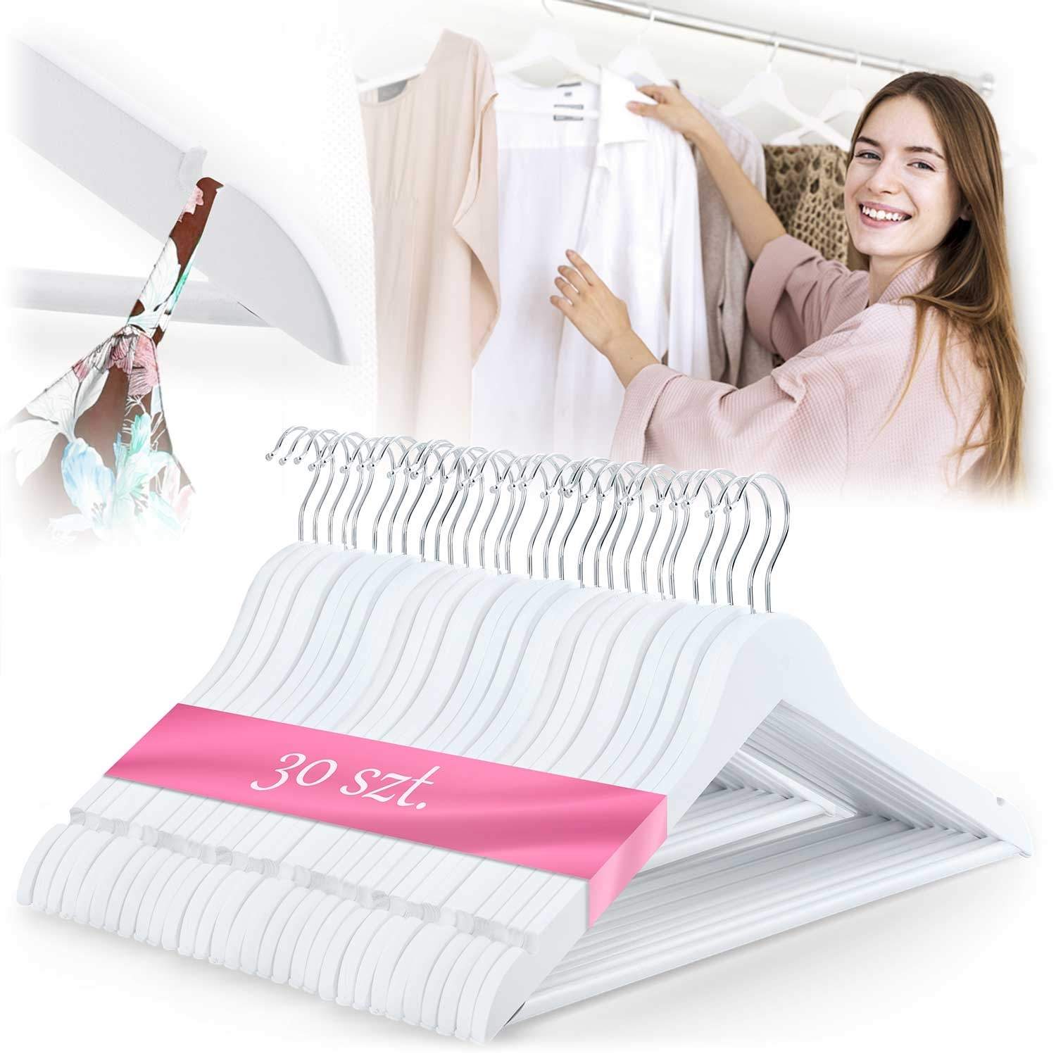 Trætøjsbøjler 30 stk MS-858 Massido