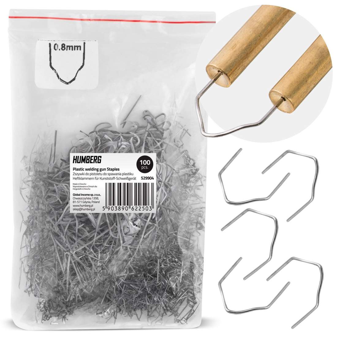 Klammer till plastsvetsmaskin, 100 st, typ D Humberg | Hem & Hobby - Hem & Hushåll - Hushållsapparater | Pryloteket