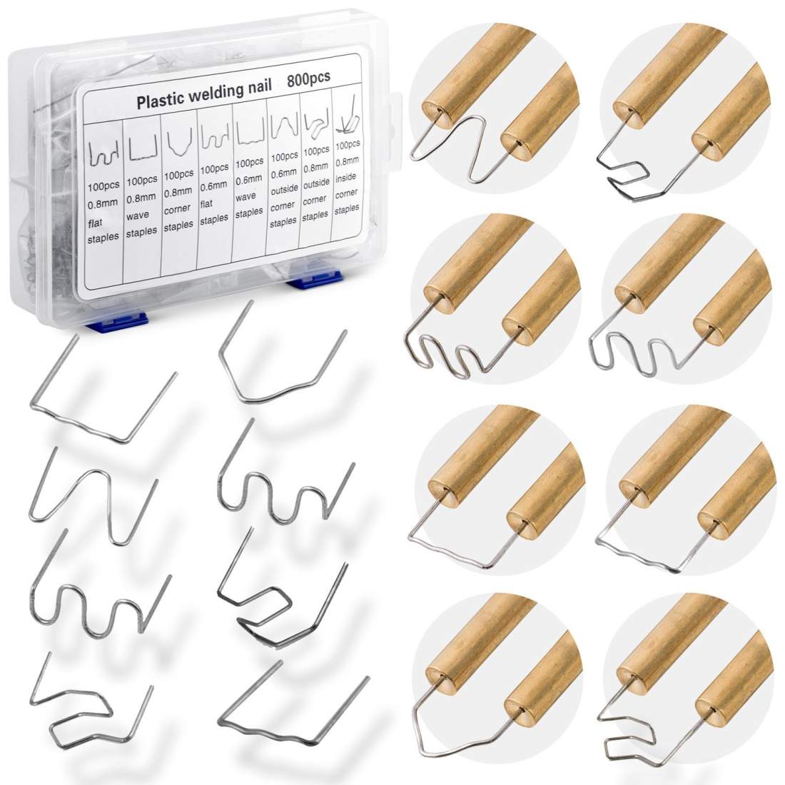 Klammersats för plastsvetsmaskin, 800 st Humberg | Hem & Hobby - Hem & Hushåll - Hushållsapparater | Pryloteket