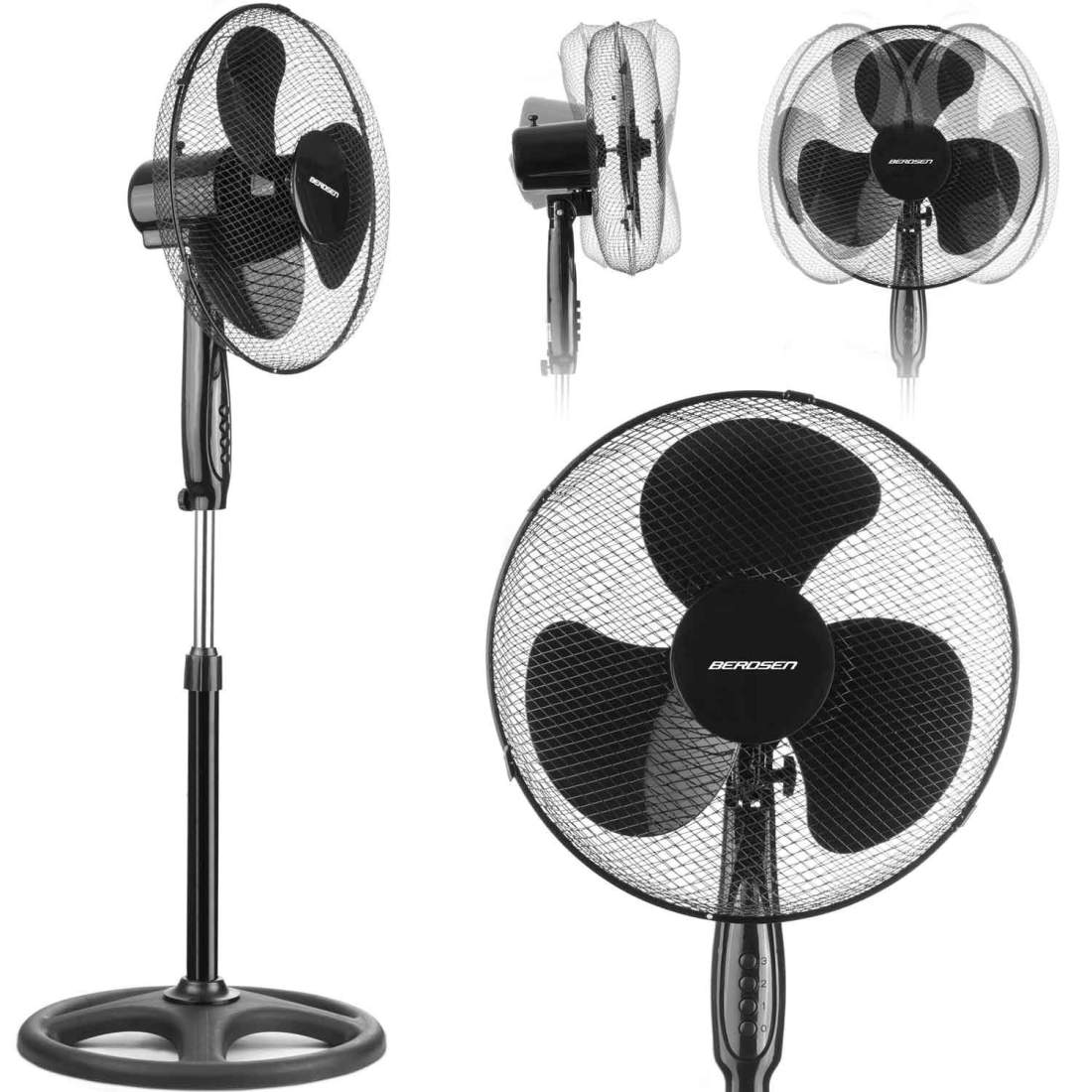 Berdsen 355010 svart golvfläkt | Hem & Hobby | Pryloteket