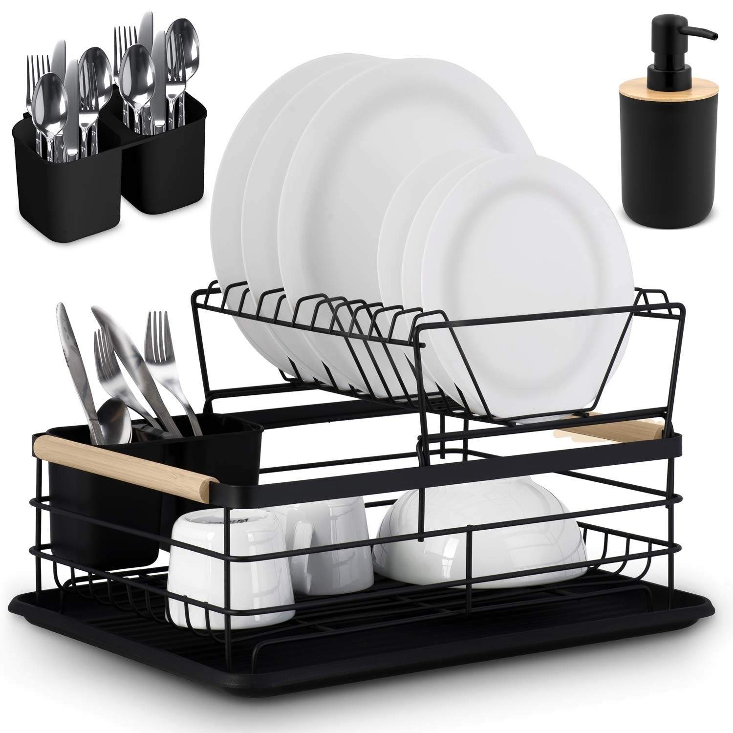 Tvåvånings disktork MS-601 Massido, svart | Elektronik - Tillbehör Mobil & Surfplatta - Mobiltillbehör - Mobilkablar - Tillbehör | Pryloteket