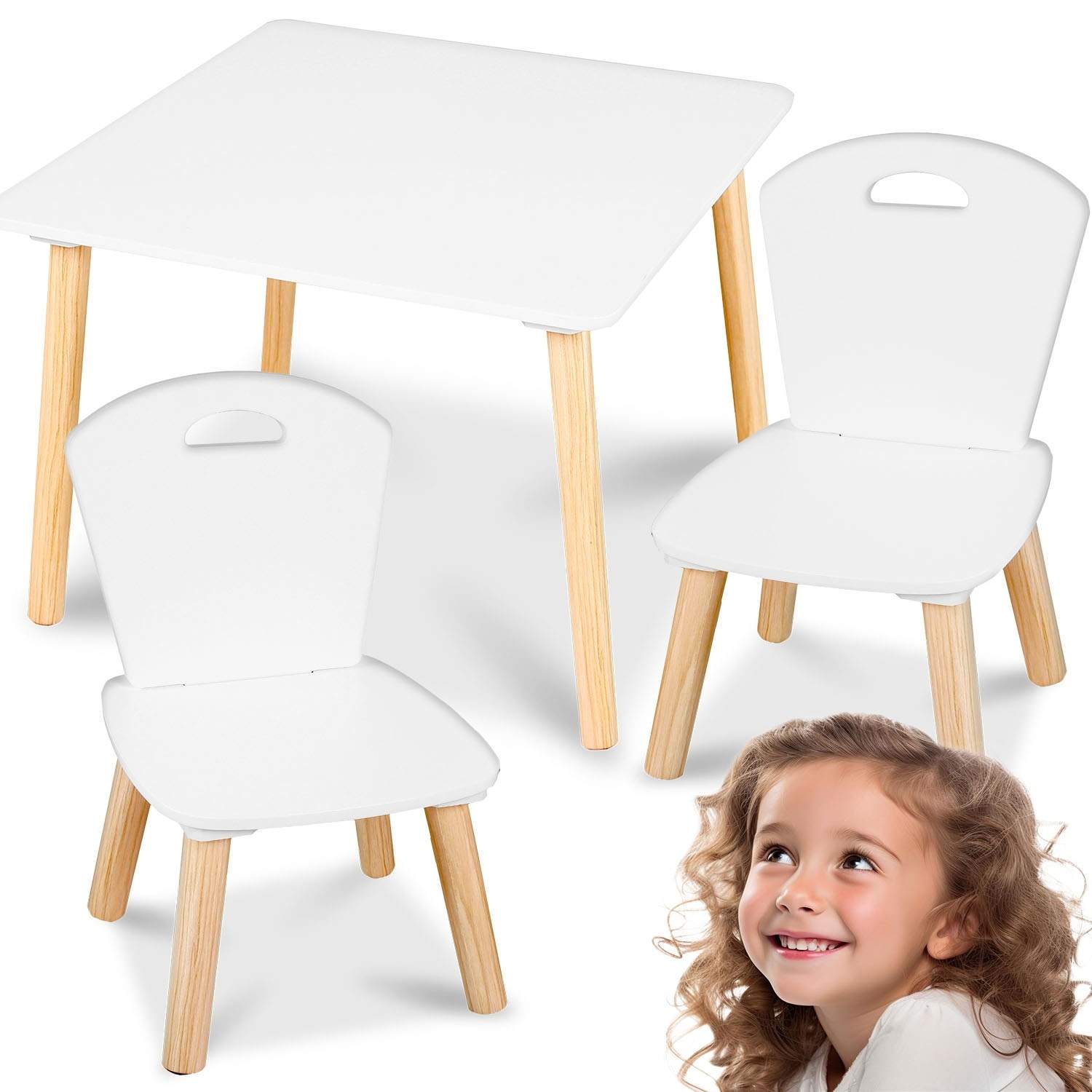 Ricokids RC-848 bord med to stole til børn