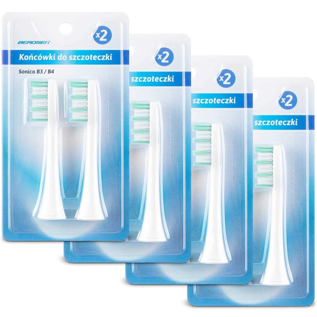 Berdsen soniska tandborsthuvuden 8 st | Hälsa & Skönhet - Personvård - Hygien | Pryloteket