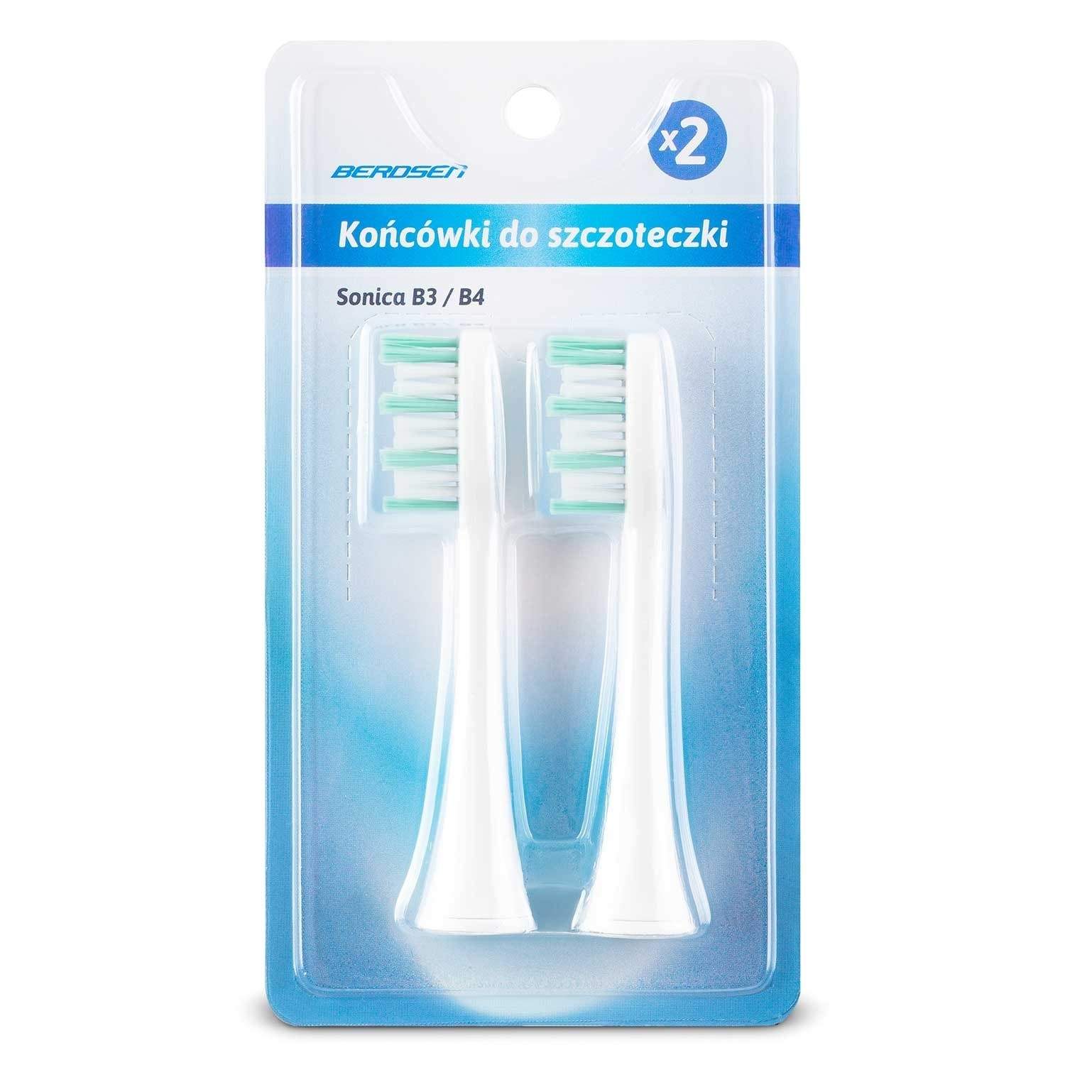 Berdsen soniske tandbørstehoveder 2 stk