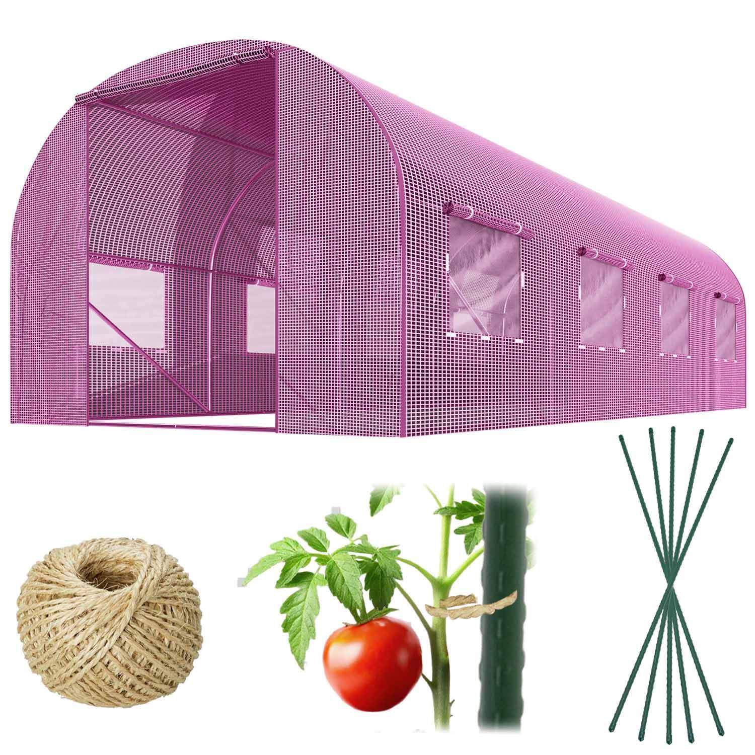 Havetunnel 2,5 x 4 m (10 m2) pink Plonos