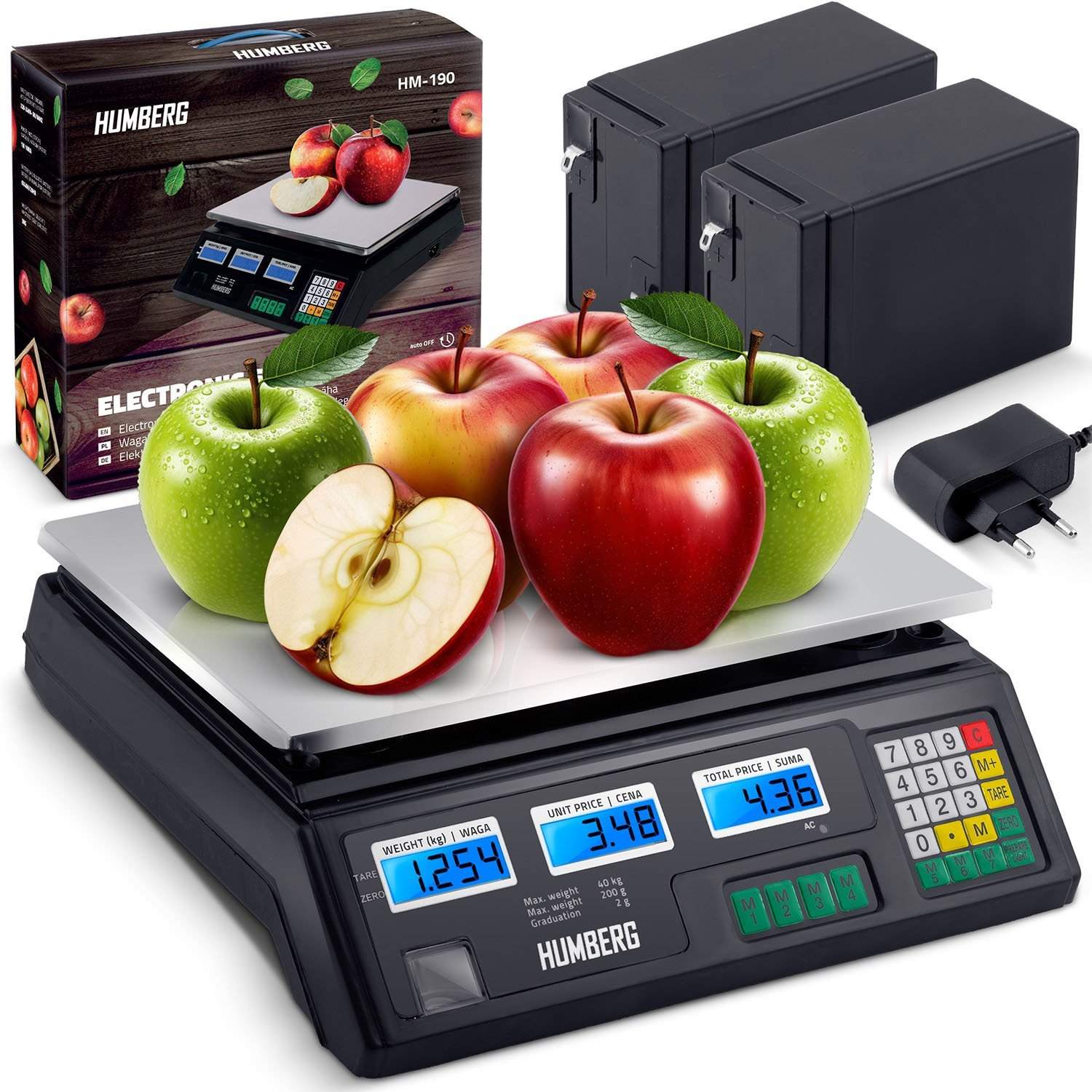 Elektronisk butiksvægt 40 kg Humberg MH-190
