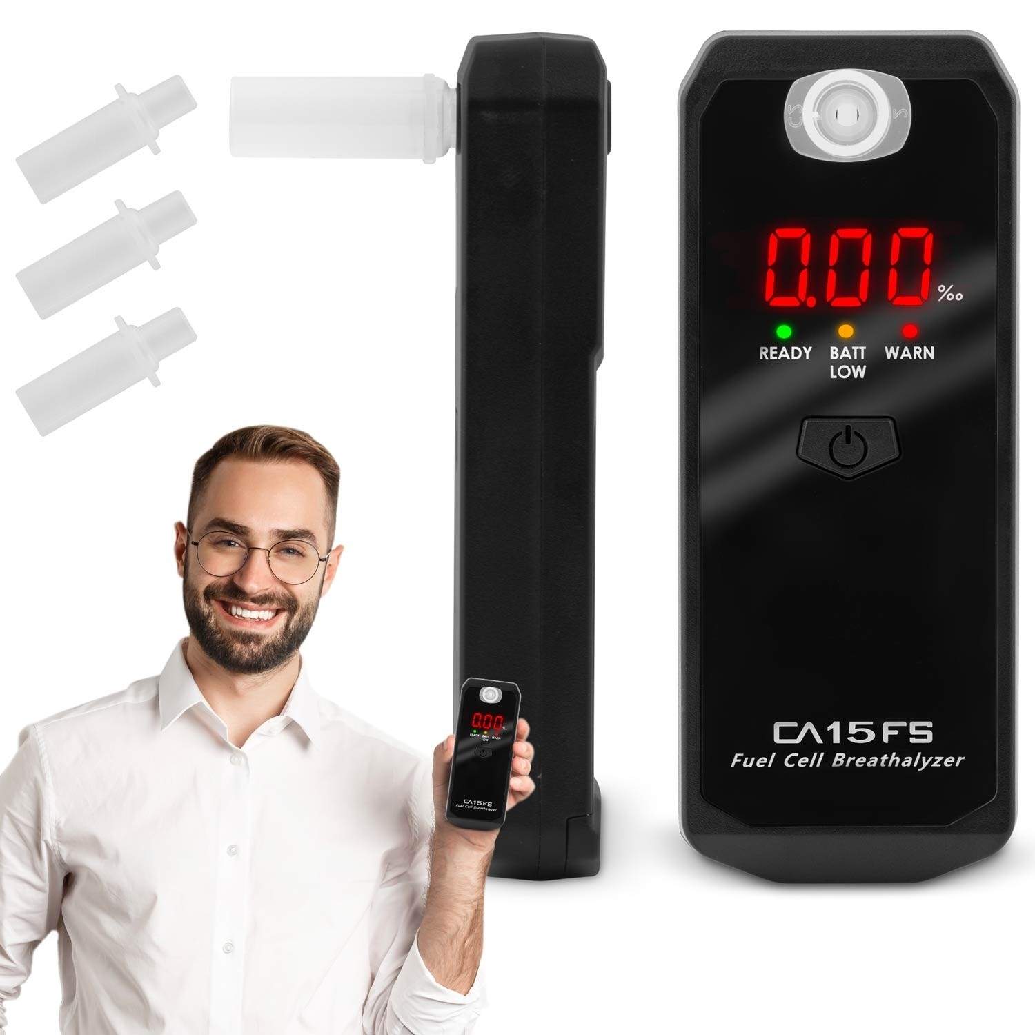 CA 15FS elektrokemisk alkometer + mundstykker