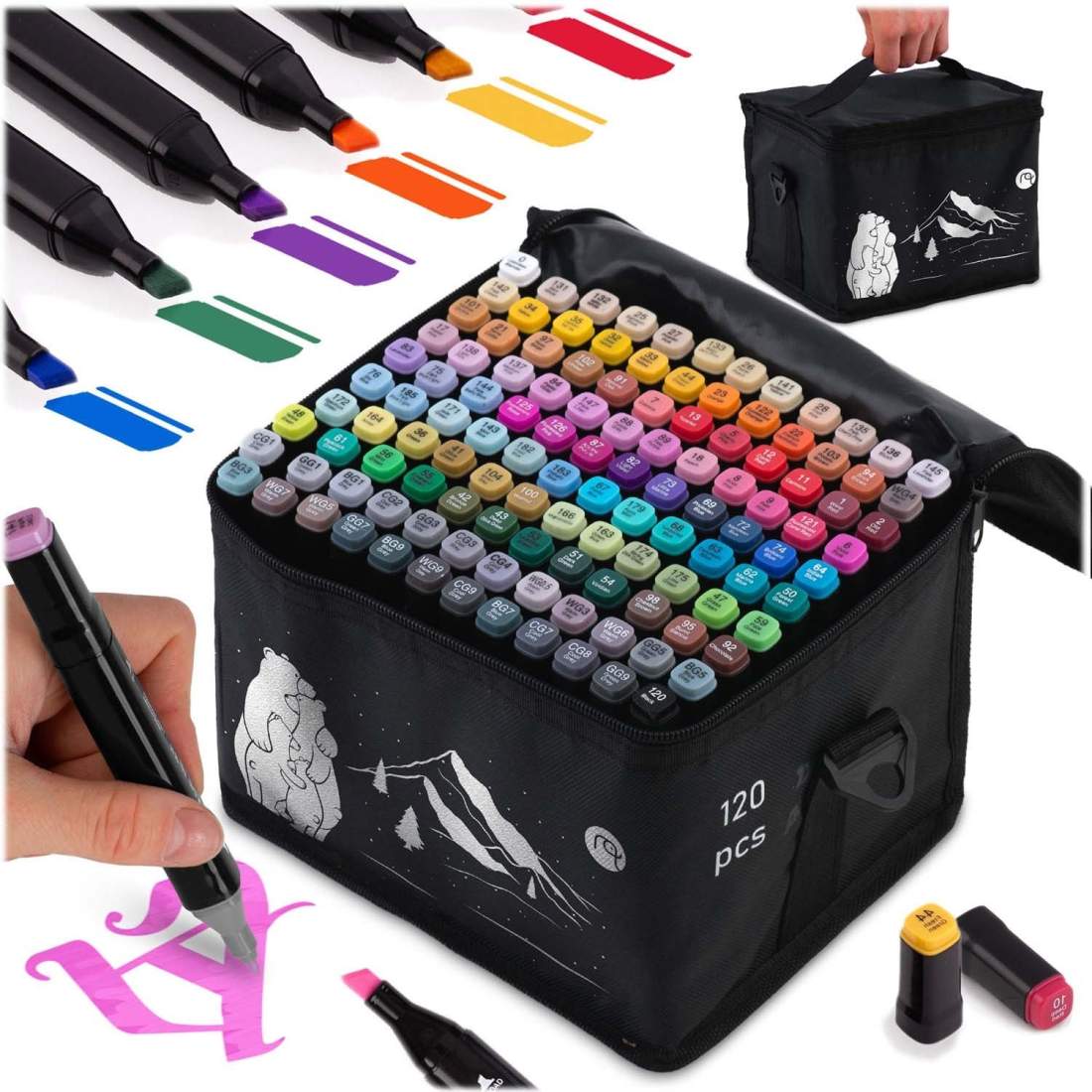 Alkoholmarkörer med påse 120 st Nukido NK-913 | Hem & Hobby | Pryloteket