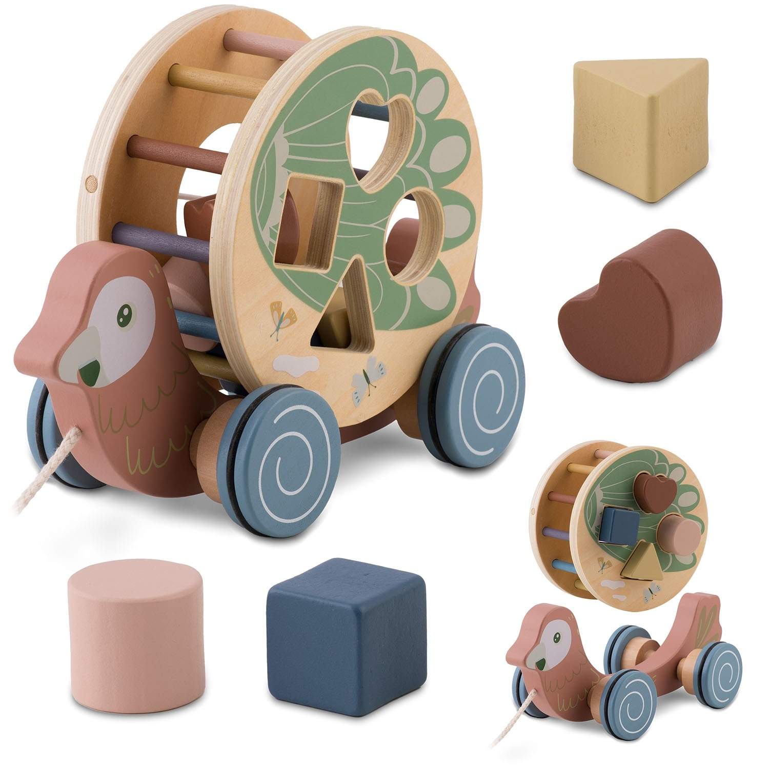 Trætræklegetøj Parrot NK-854 Nukido