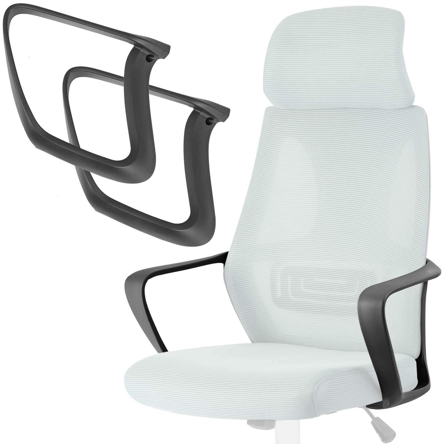 Sorte armlæn til Praga lænestol