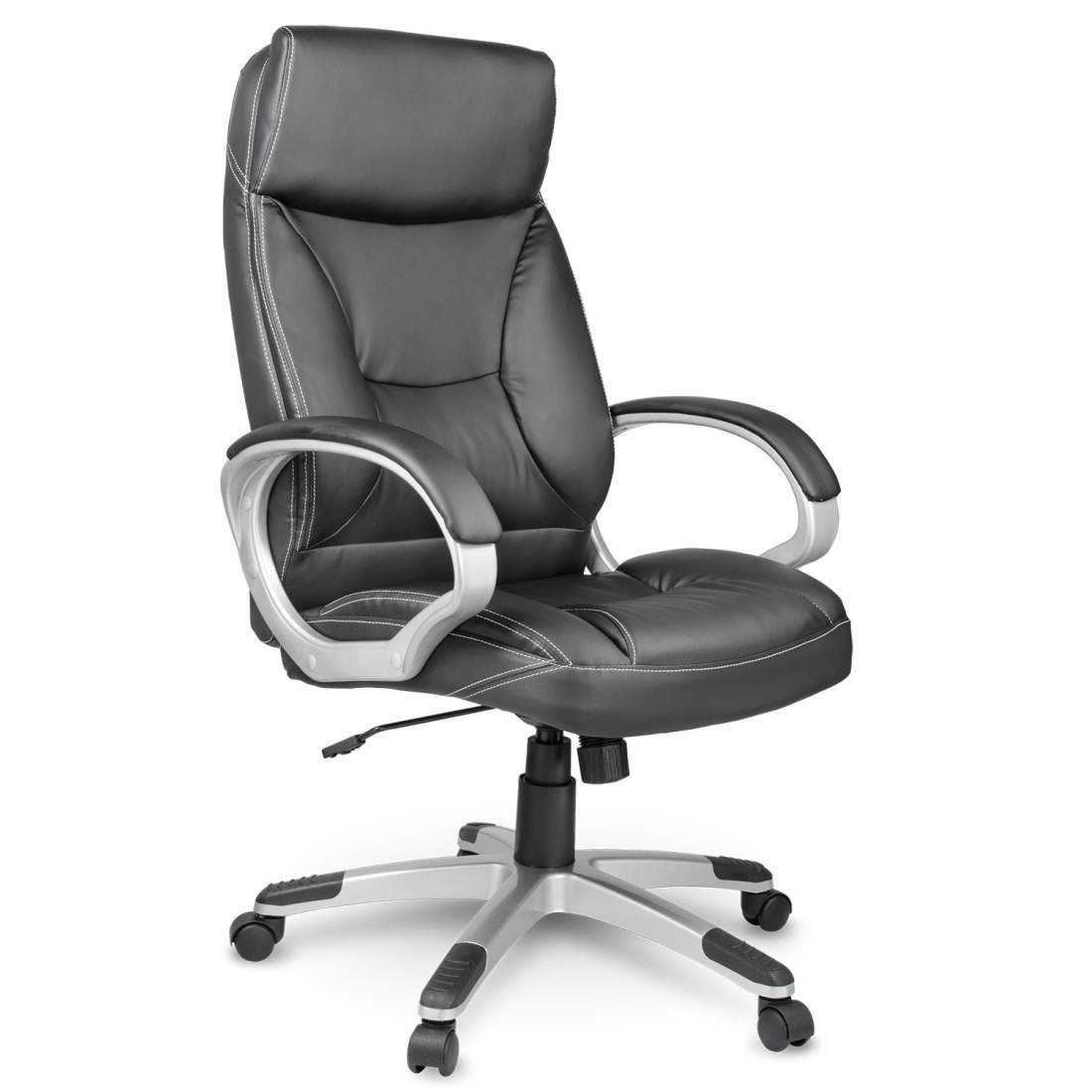 Lyxig svart kontorsstol i läder Sofotel EG-223 | Hem & Hobby - Hem & Hushåll - Bygg | Pryloteket