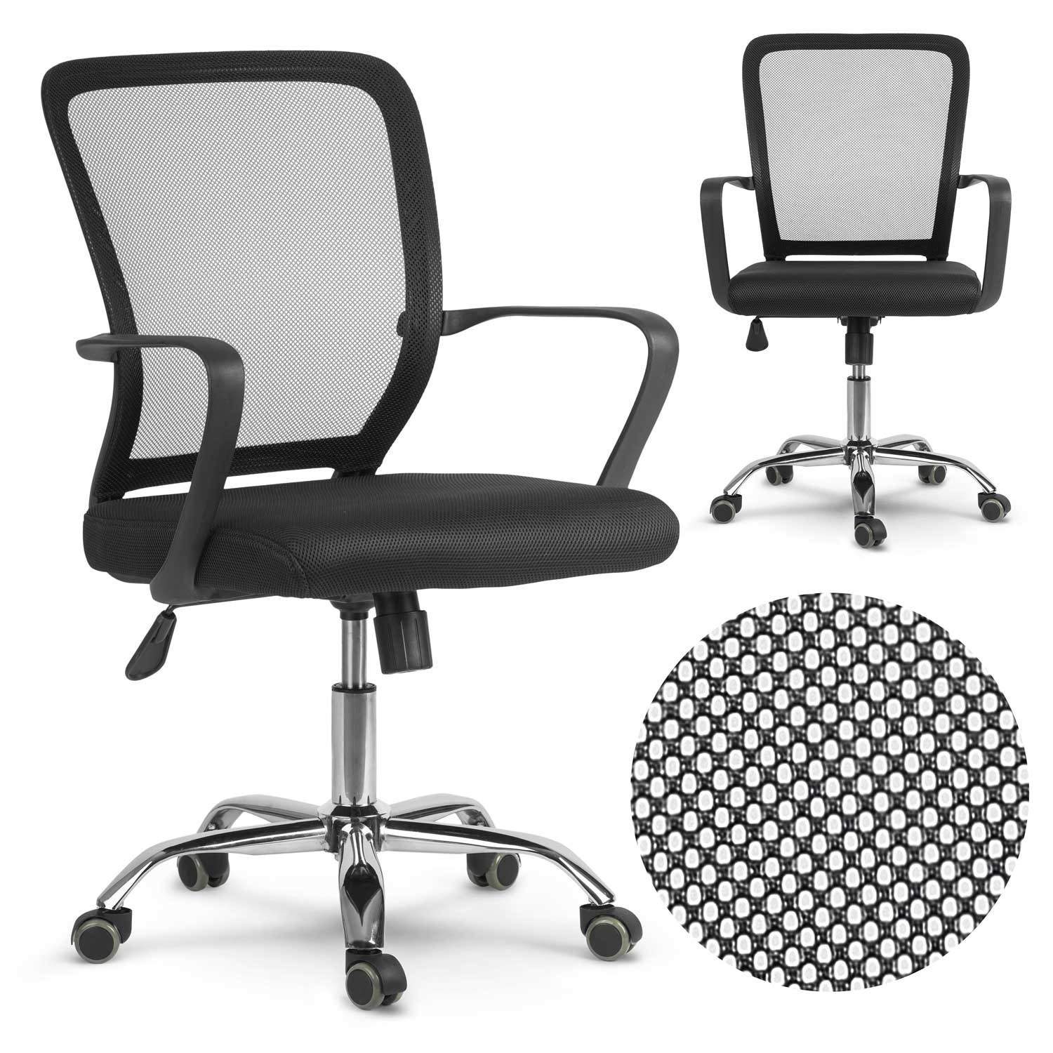 Ergonomisk kontorstol med mesh-materiale - Sofotel Diran Black