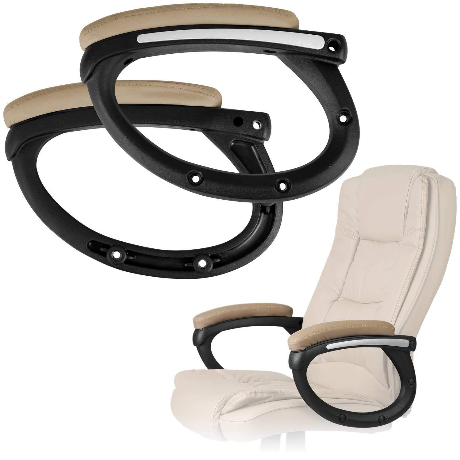 Beige armlæn til Porto lænestol