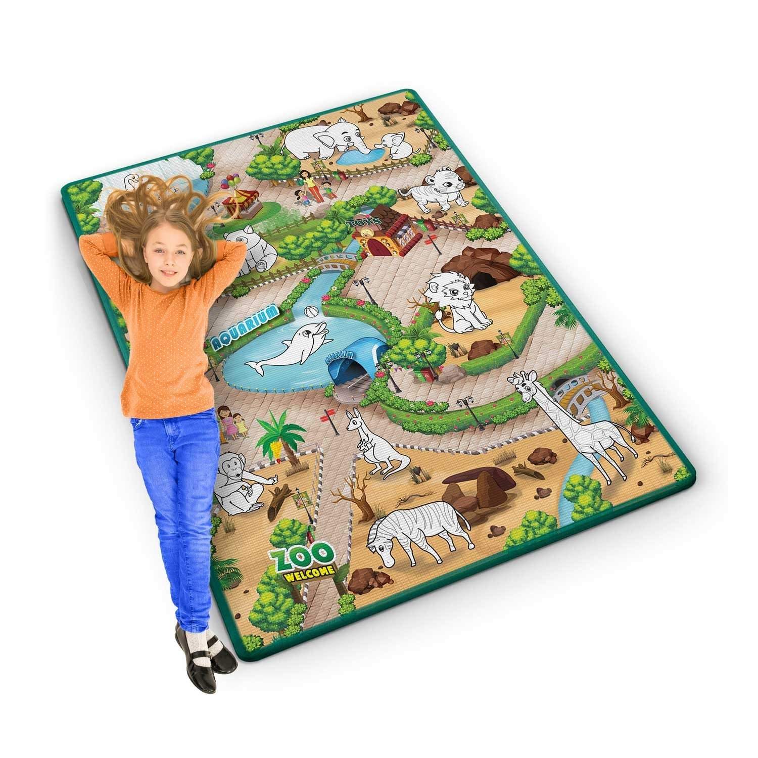 Farverig og fleksibel tegnemåtte 120 x 90 x 0,3 cm Ricokids RK-344