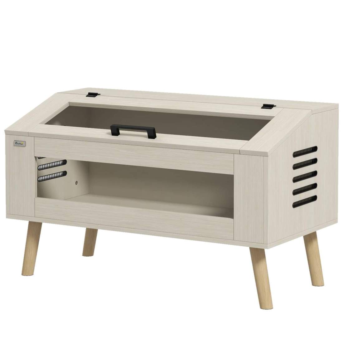 Terrarium för reptiler, 140L reptilmatningslåda med härdat glasfönster, lock, ben, reptiluppfödningslåda för amfibier, spindel, | Hem & Hobby - Husdjur | Pryloteket