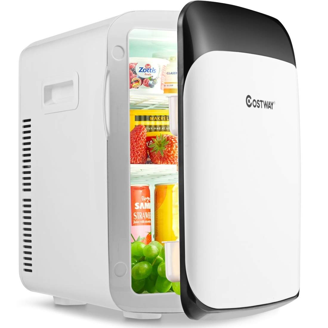 15L Minikylskåp 2 i 1 Kyl- och värmefunktion Bärbar frys Dryckekylare 38cm x 33cm x 27cm Vit Energiklass E | Hem & Hobby - Hem & Hushåll - Sovrum | Pryloteket