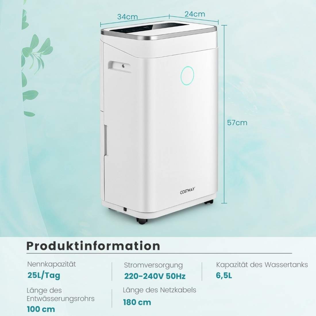 Avfuktare med 6,5 L vattentank för upp till 30 - 25 L / dag | Hem & Hobby - Hem & Hushåll - Tvätt | Pryloteket