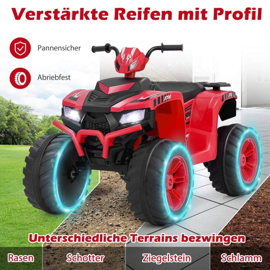 24V Electric Kids Quad Electric Quad med trådlös anslutning Electric Quad Röd | Hem & Hobby - Husdjur - Katt | Pryloteket