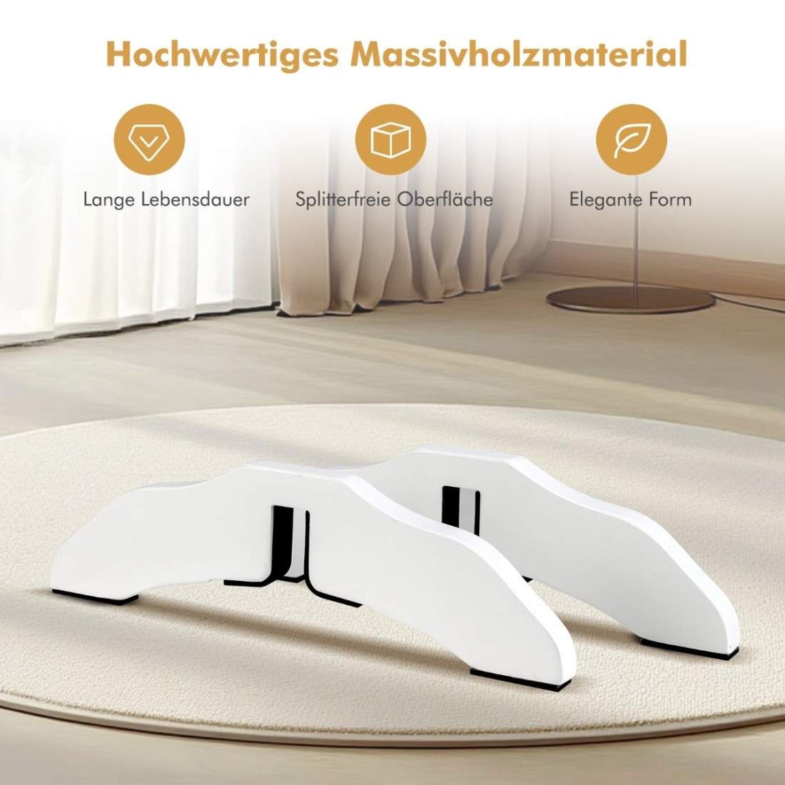 2 x furustödfötter för hundbarriärer 2 cm gallerfötter för skyddsgrindar vita | Hem & Hobby - Husdjur | Pryloteket