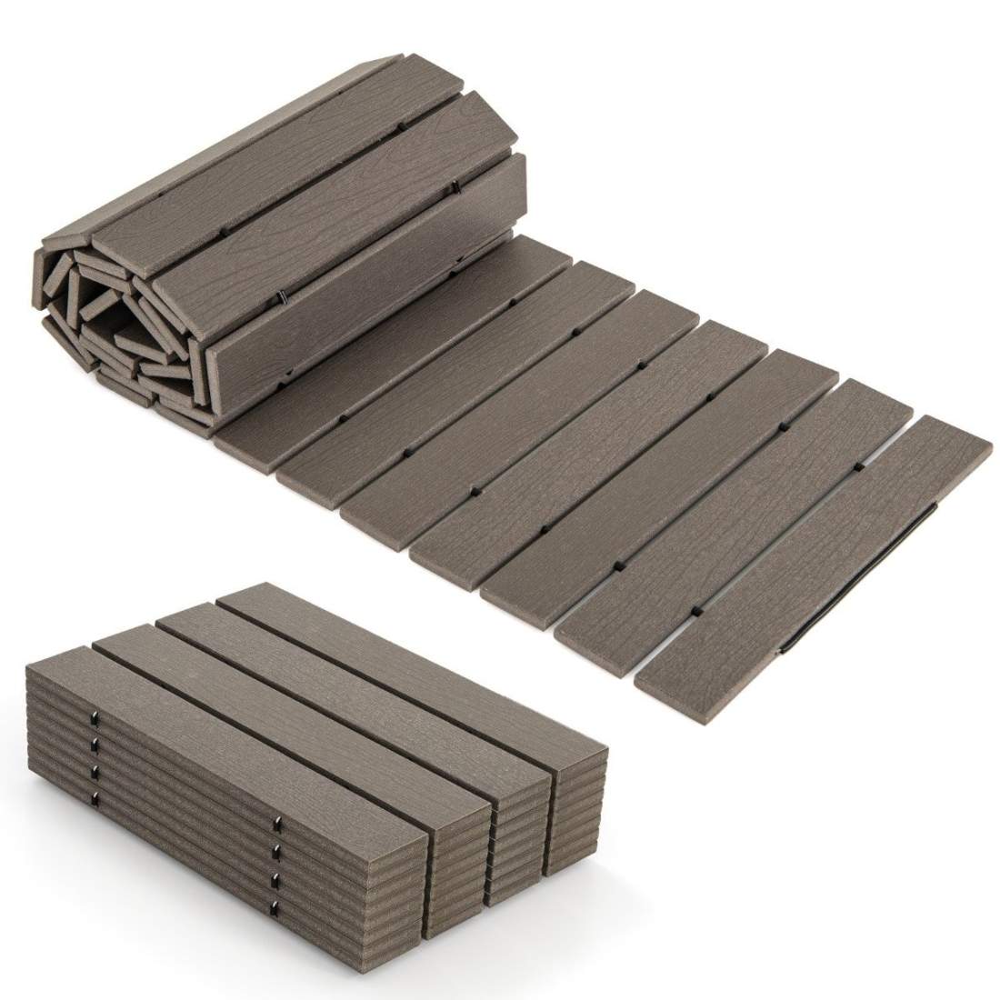 Utrullningsbana av HDPE I 242 cm I Bredd 43 cm I Väderbeständig I Utrullbar trädgårdsgång för bröllopsträdgård grå | Mode & Accessoarer - Kläder - Skor | Pryloteket