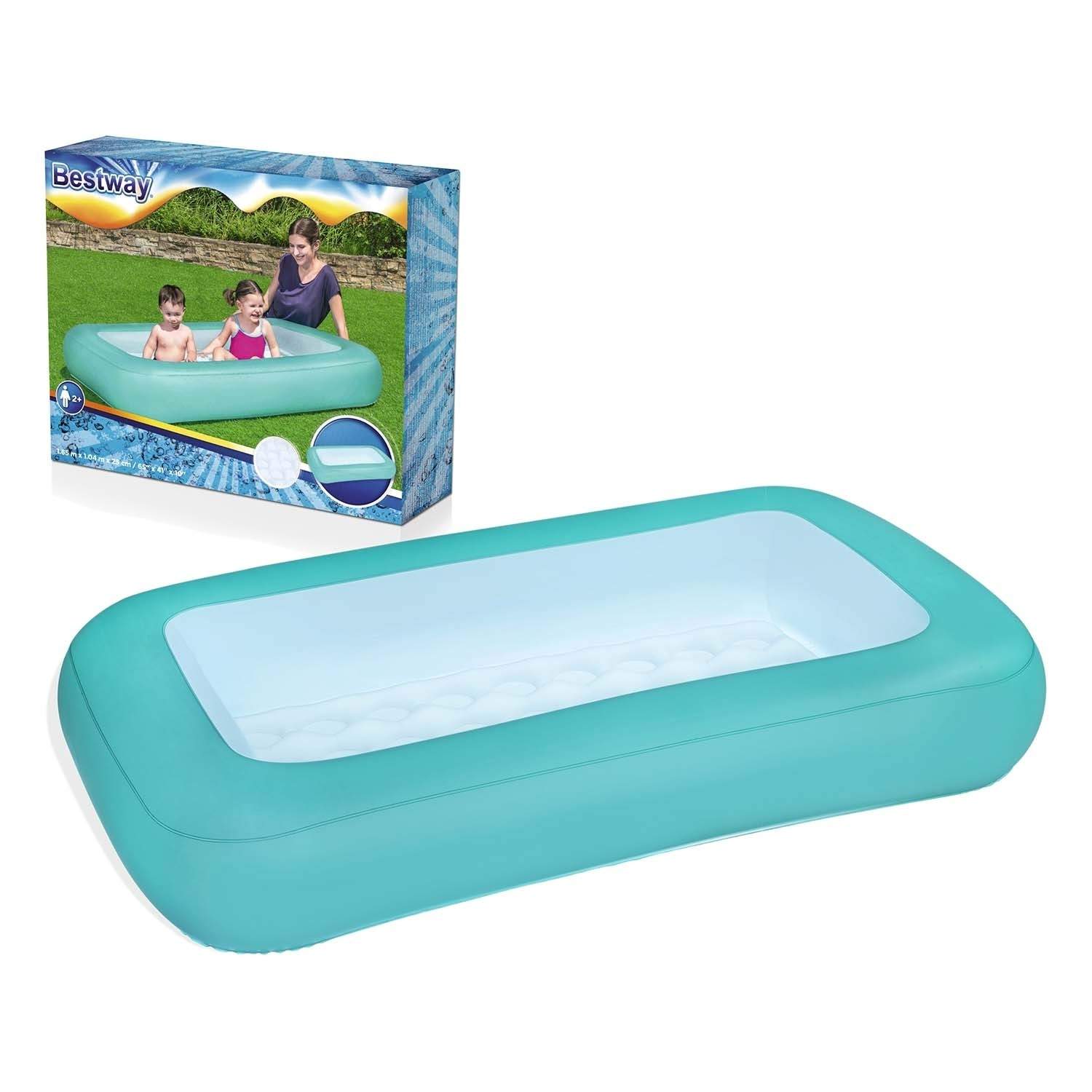 Oppustelig pool 165 x 104 x 25 cm 2 farver Bestway 51115 blå