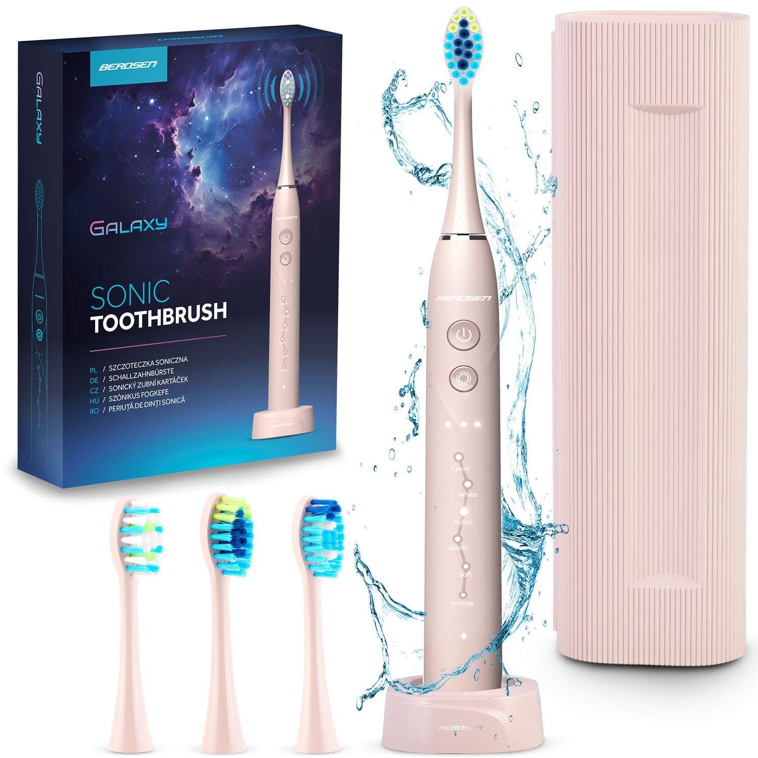 Berdsen Galaxy sonisk tandbørste, pink
